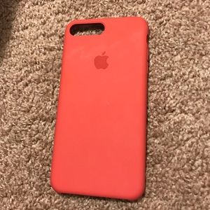 Apple silicone iPhone 7plus case “coral”